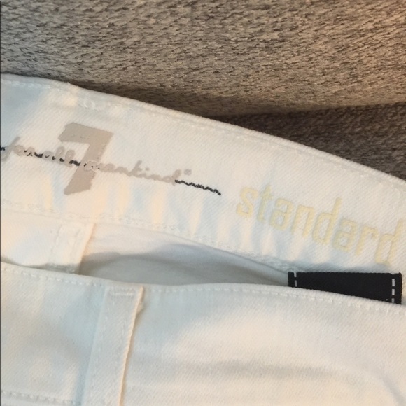 7 For All Mankind Men's Standard Jean 36 34 White - Picture 4 of 6
